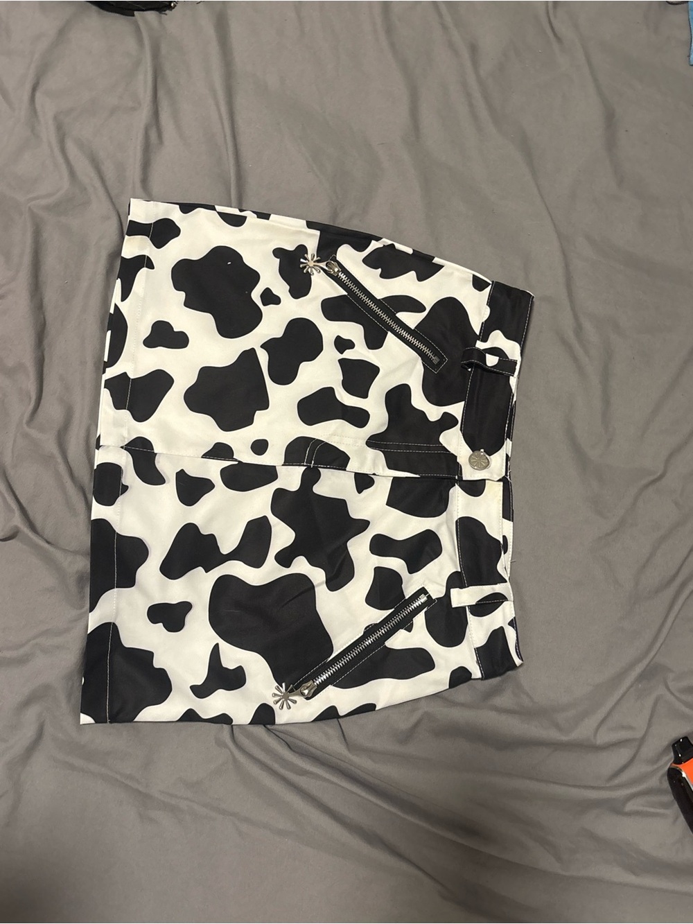 dELiA*s Black & White Cow Spot Mini Skirt